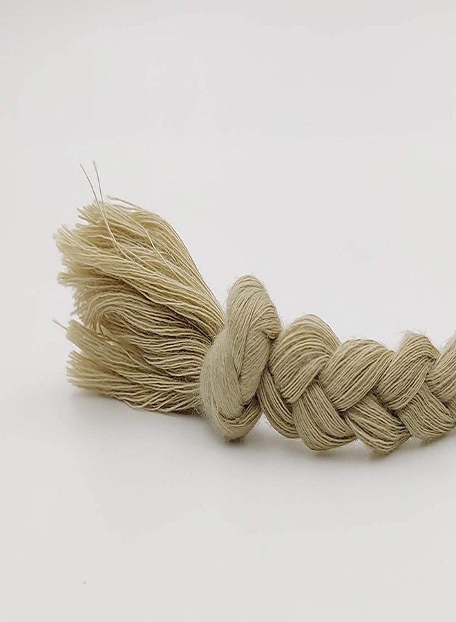 BOBBINY | Braided Choti Macrame Cotton Thread for Macrame DIY, Garments, Crafting and Other Projects | Brown | 10mm,20Mtr,1 count - Image 3